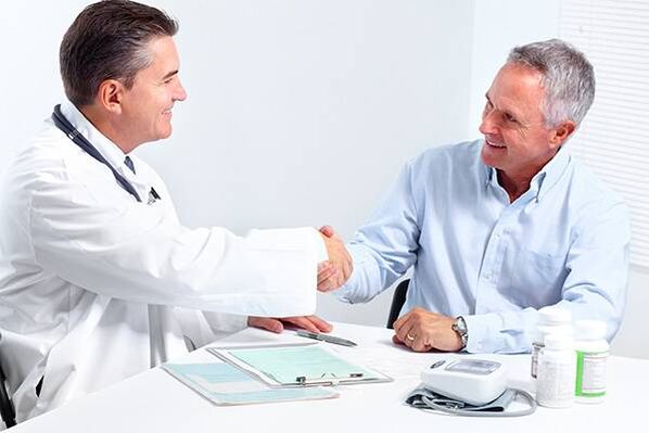 consultation avec un médecin pour prostatite